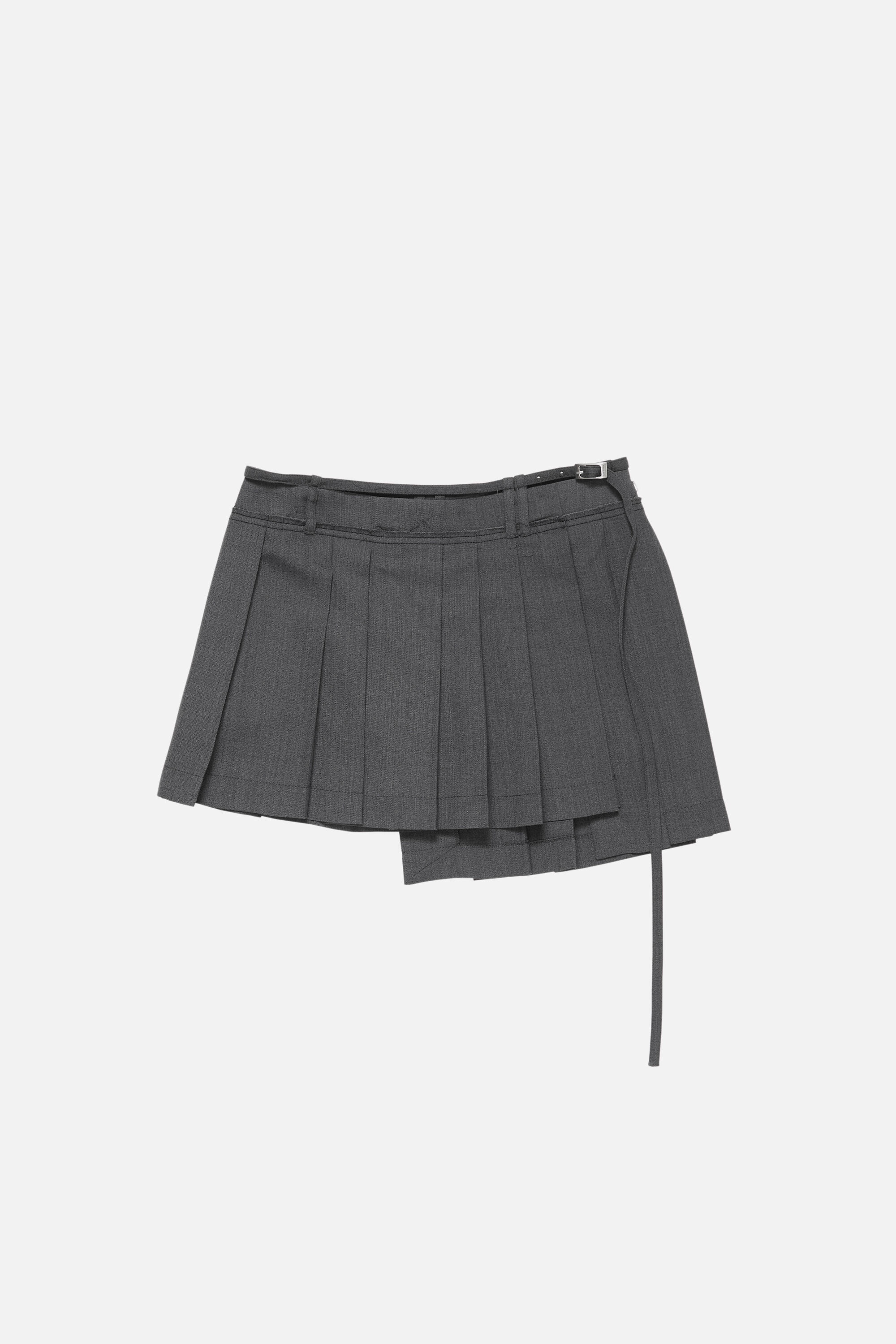 Pleated skirt - Dark grey - 6