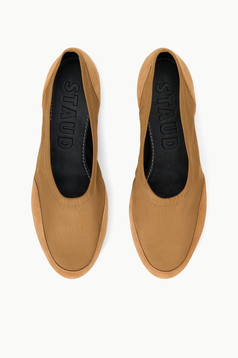 STAUD ALBA SPORT BALLET FLAT CAMEL 8