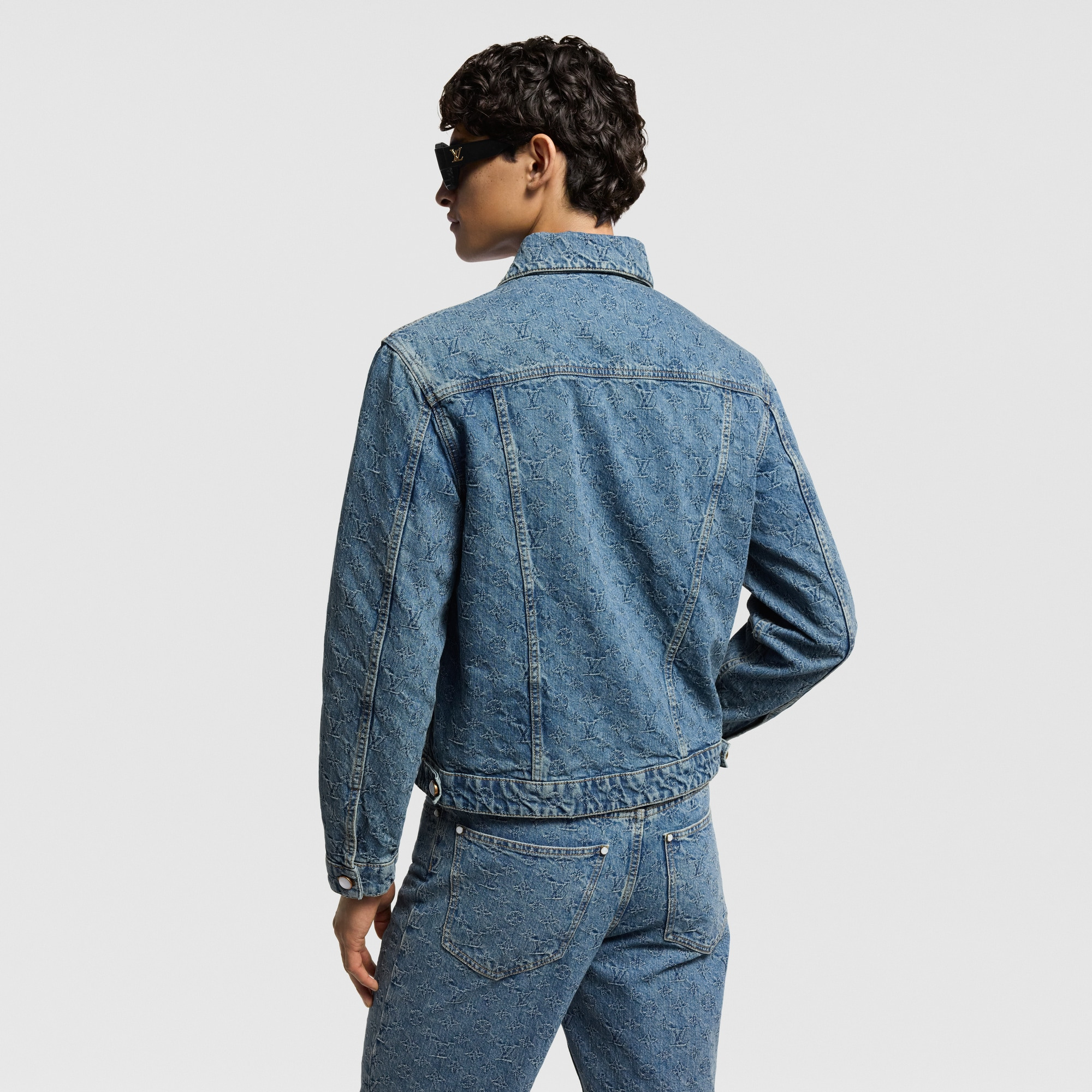 Monogram Jacquard Denim Jacket - 4