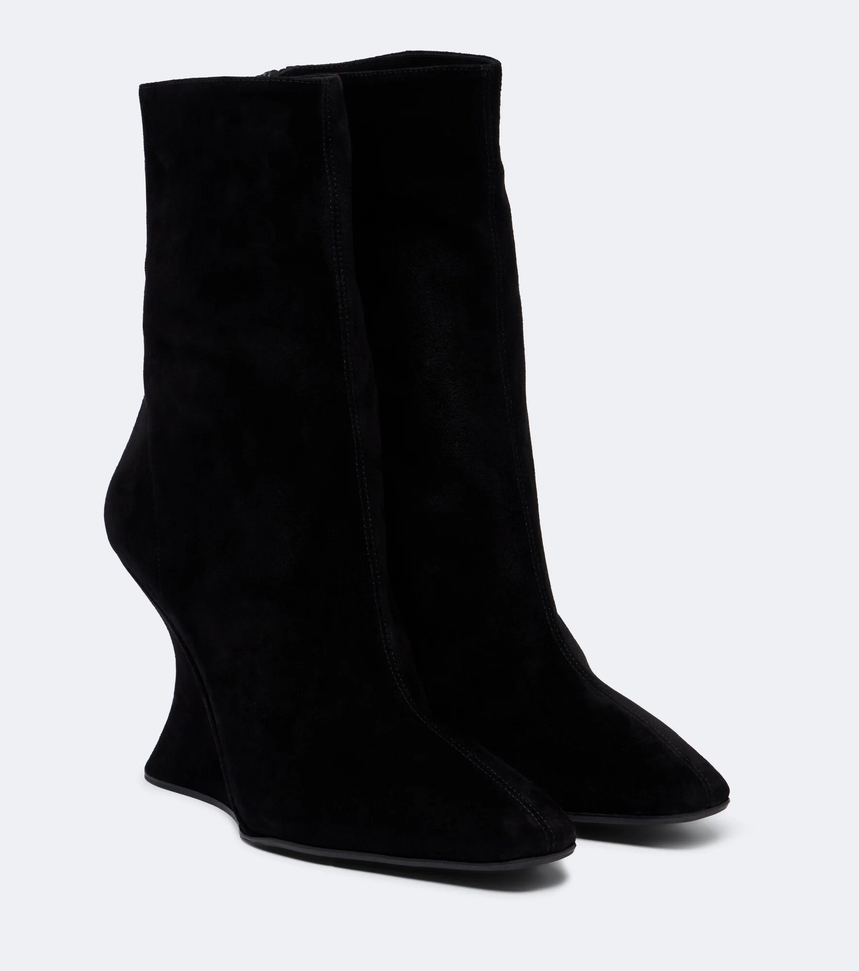 Amore suede wedge ankle boots - 1