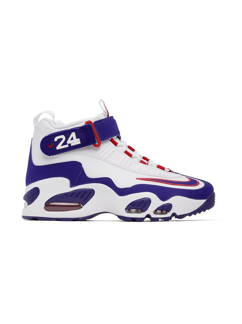 White & Blue Air Griffey Max 1 Sneakers - 1