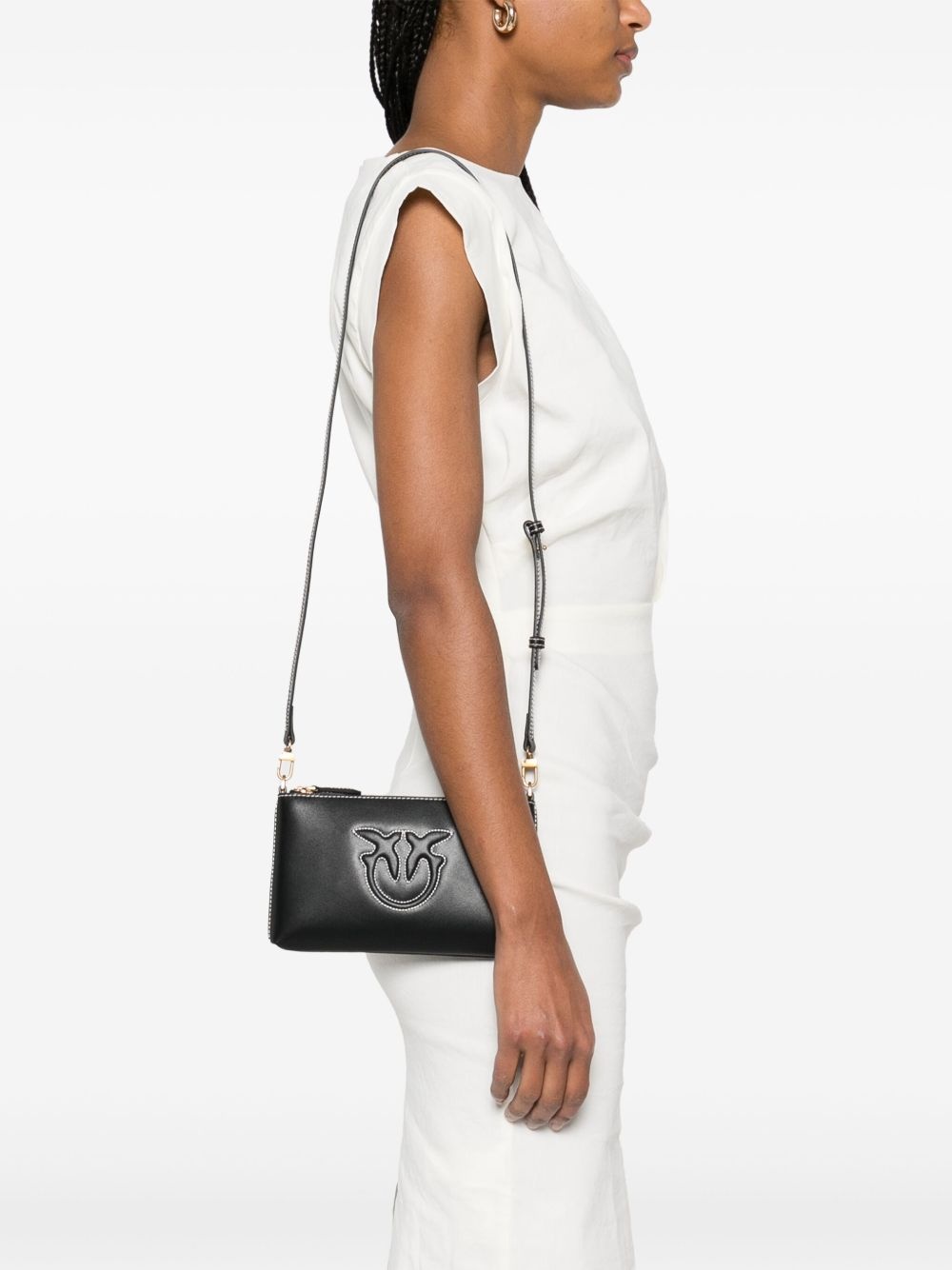 ショルダーバッグ・ポシェット PINKO 'Flat Horizontal' mini crossbody bag PINKO mini Horizontal Flat cross body bag | REVERSIBLE