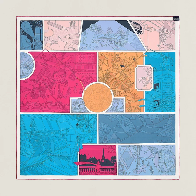 Hermès Factory double face scarf 90 5