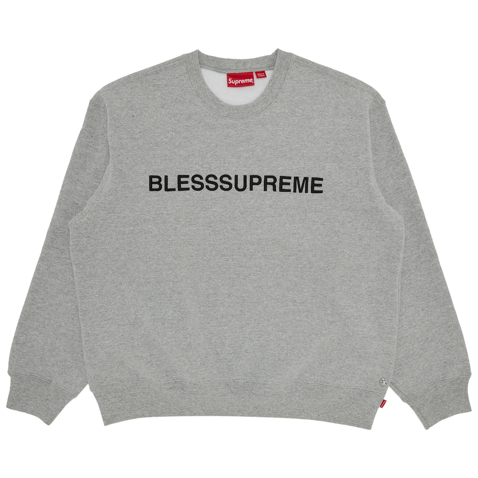 Supreme Supreme x Bless Crewneck 'Heather Grey' | REVERSIBLE