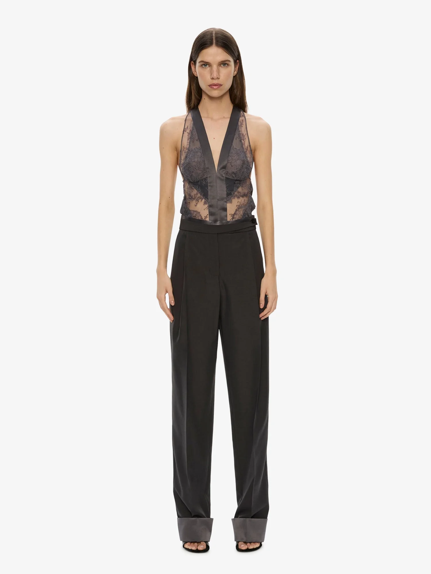 Rowan Sateen Cuffed Trouser - 1