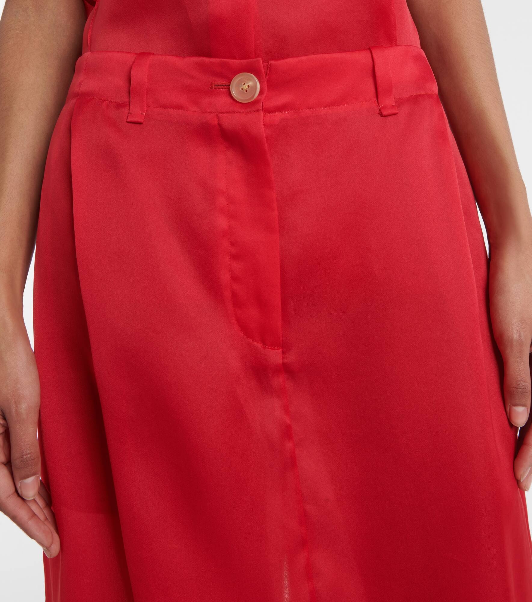 Lucian silk organza maxi skirt - 4