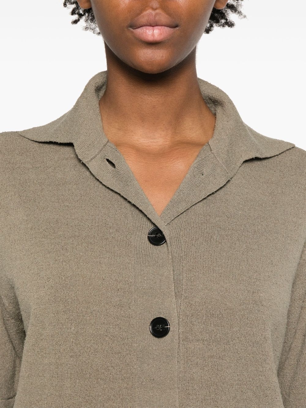 knitted polo top - 5