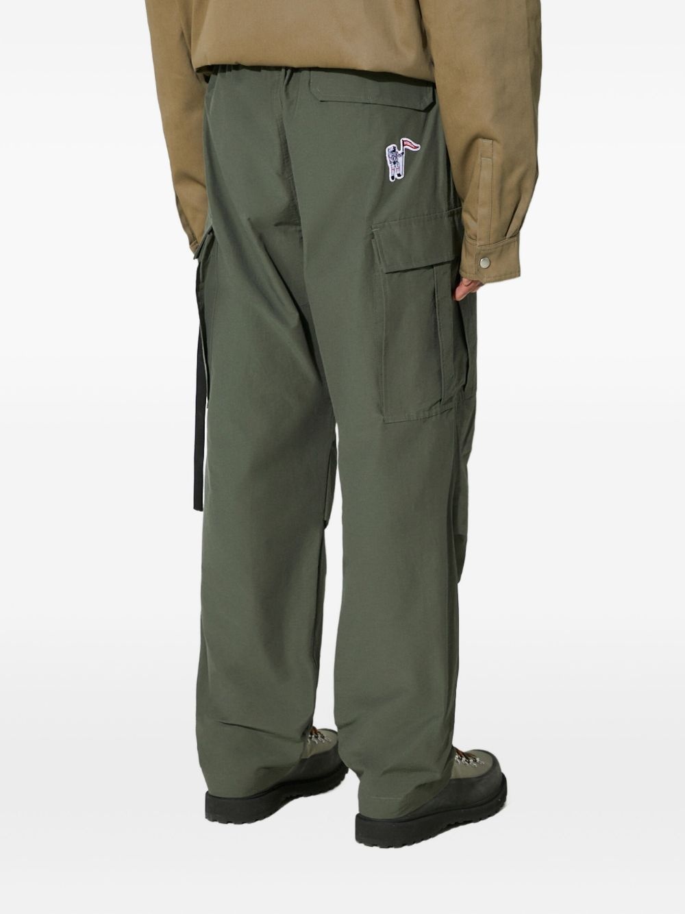 astronaut-patch cargo trousers - 3
