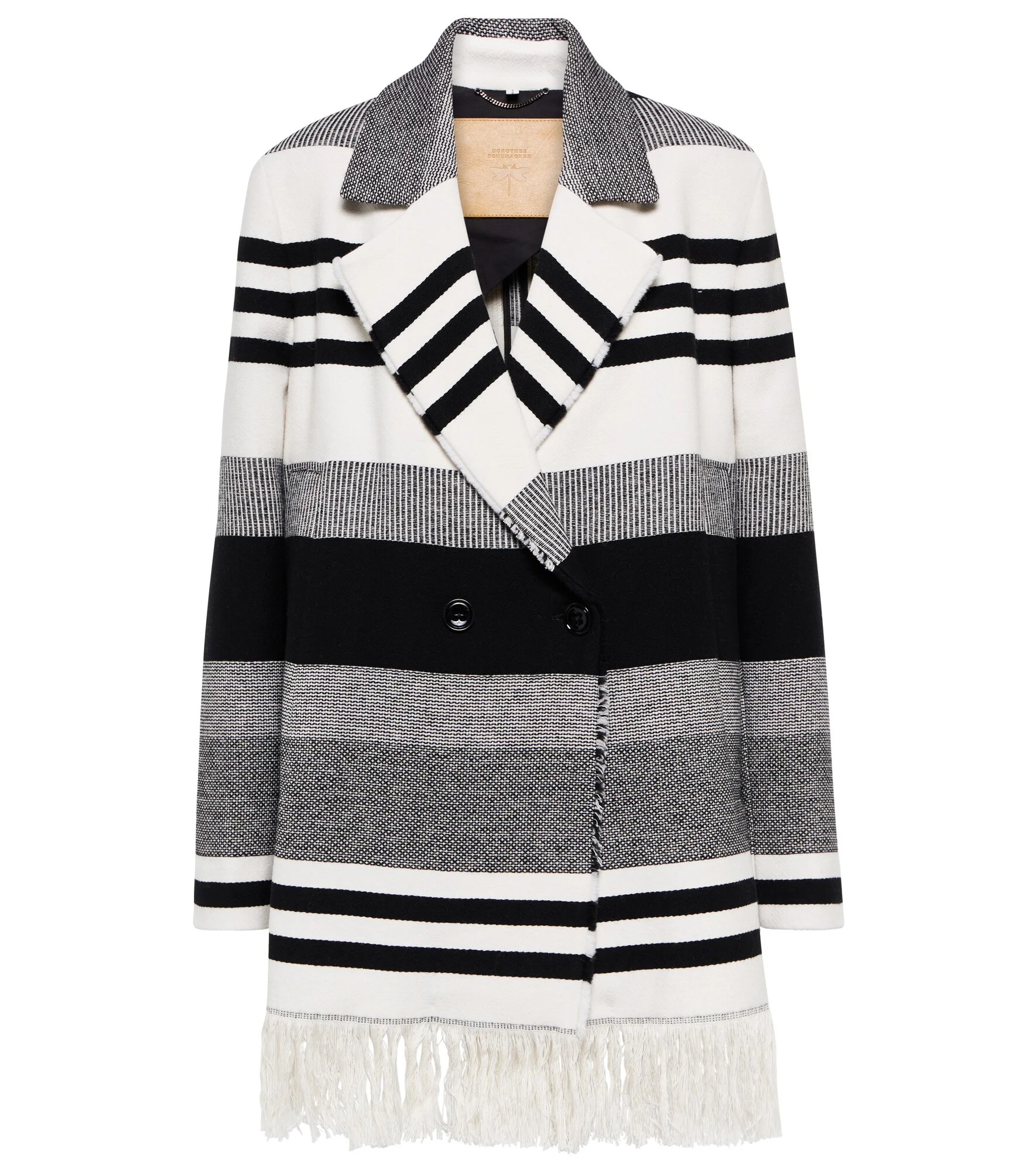 Striped Luxury cotton and wool jacket - 1