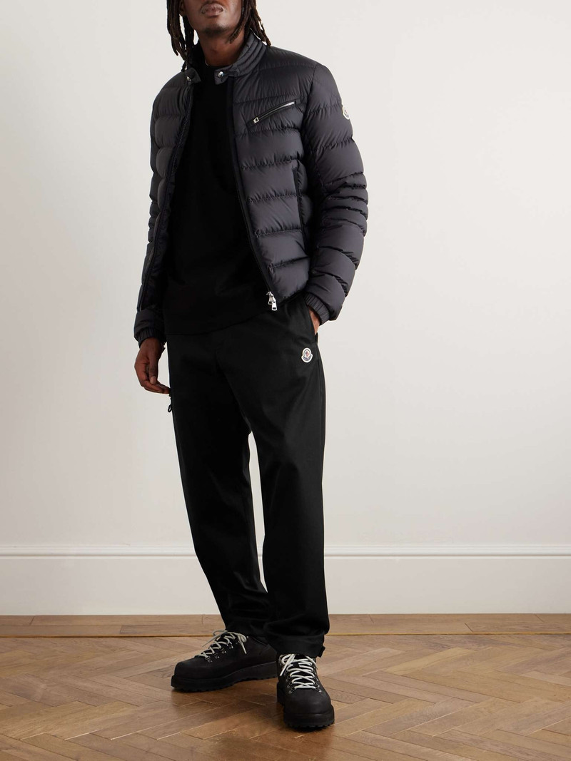 Moncler Straight-Leg Logo-Appliquèd Cotton-Blend Gabardine Trousers outlook