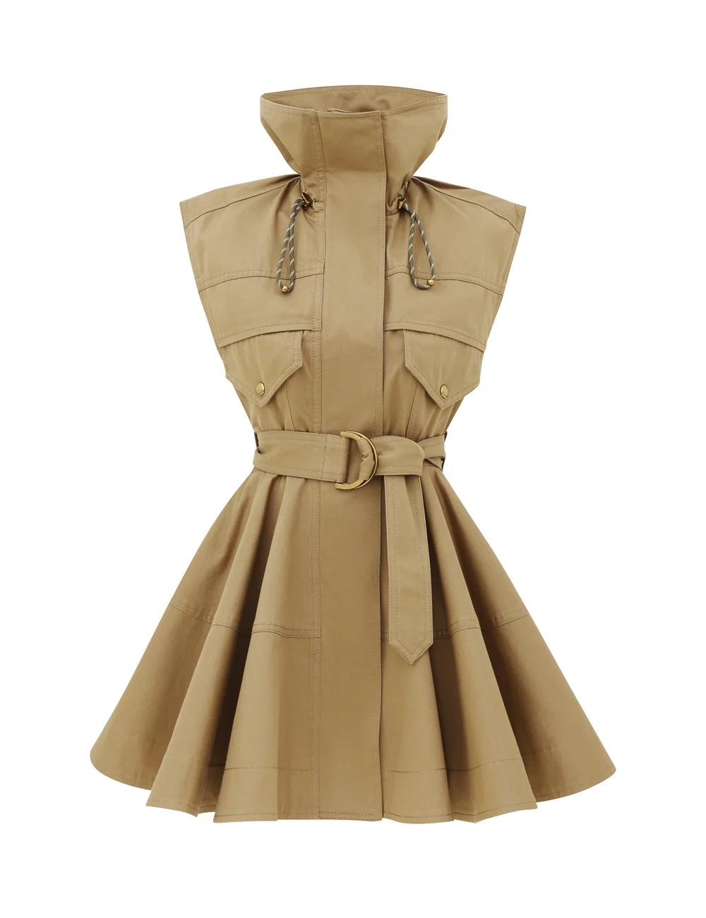 CLASH DRILL UTILITY MINI DRESS - 1