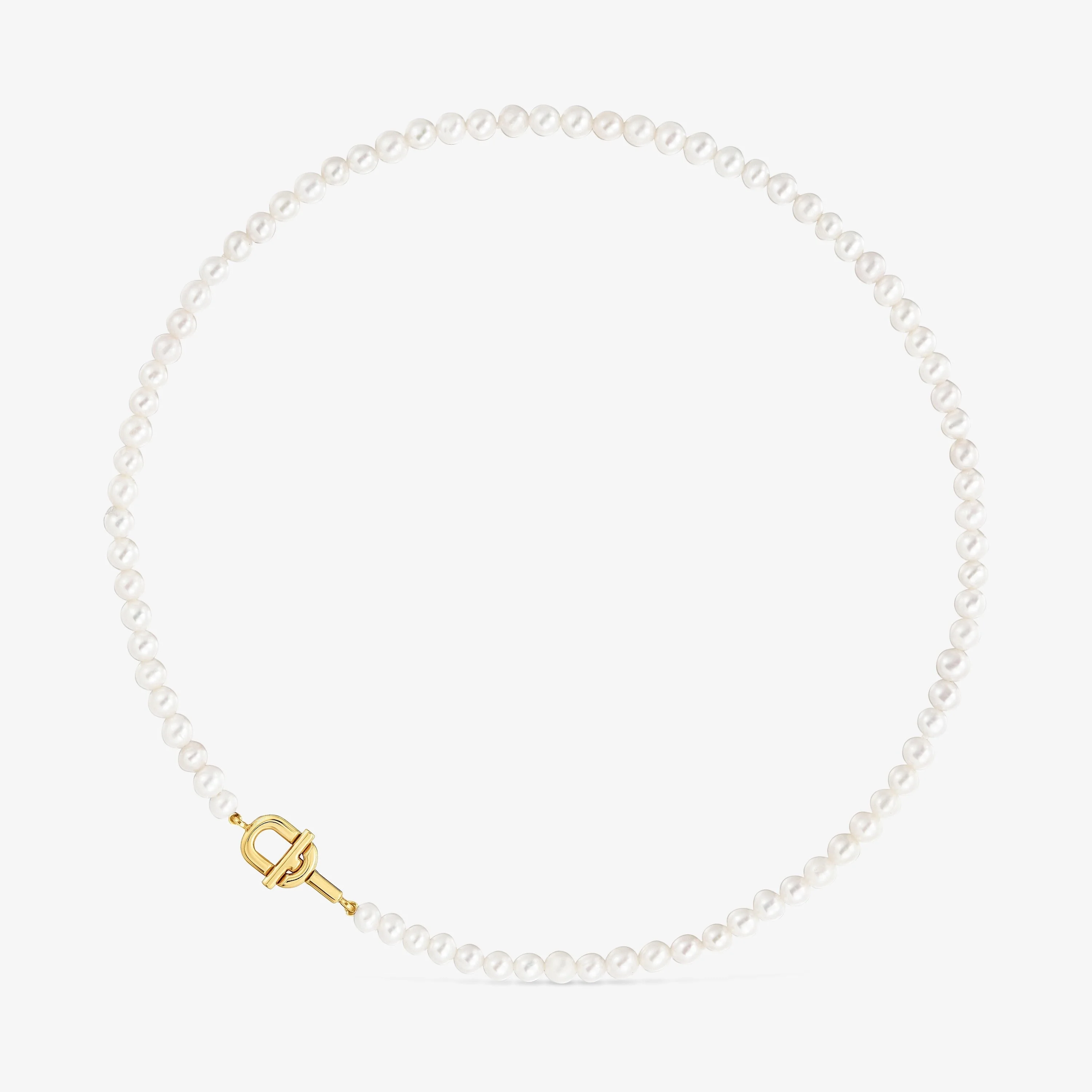 Short cultured pearl Necklace with 18K gold vermeil TOUS MANIFESTO - 1
