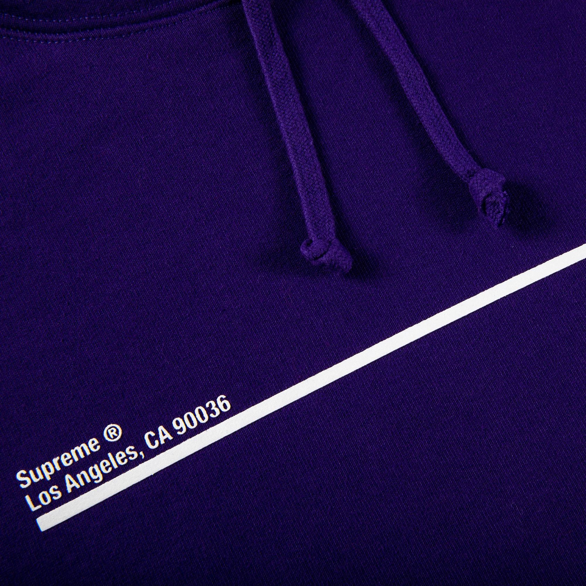 Supreme Shop Hooded Sweatshirt - Los Angeles 'Purple' - 2