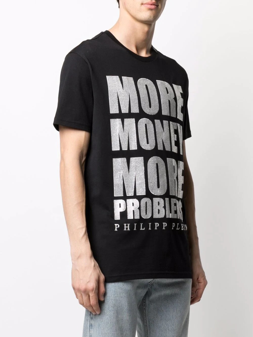 slogan-print cotton T-shirt - 3