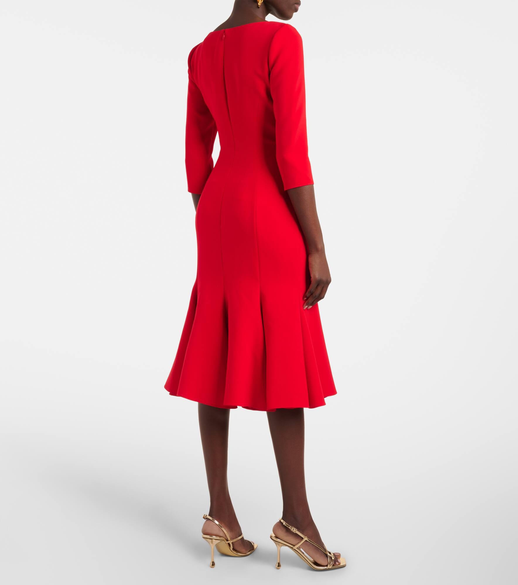 Crêpe midi dress - 3