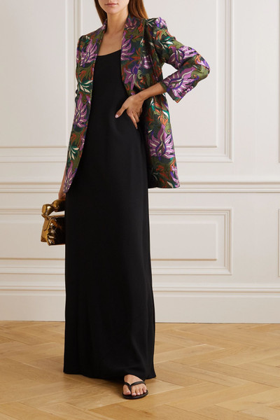 Dries Van Noten Bailey floral-jacquard blazer outlook