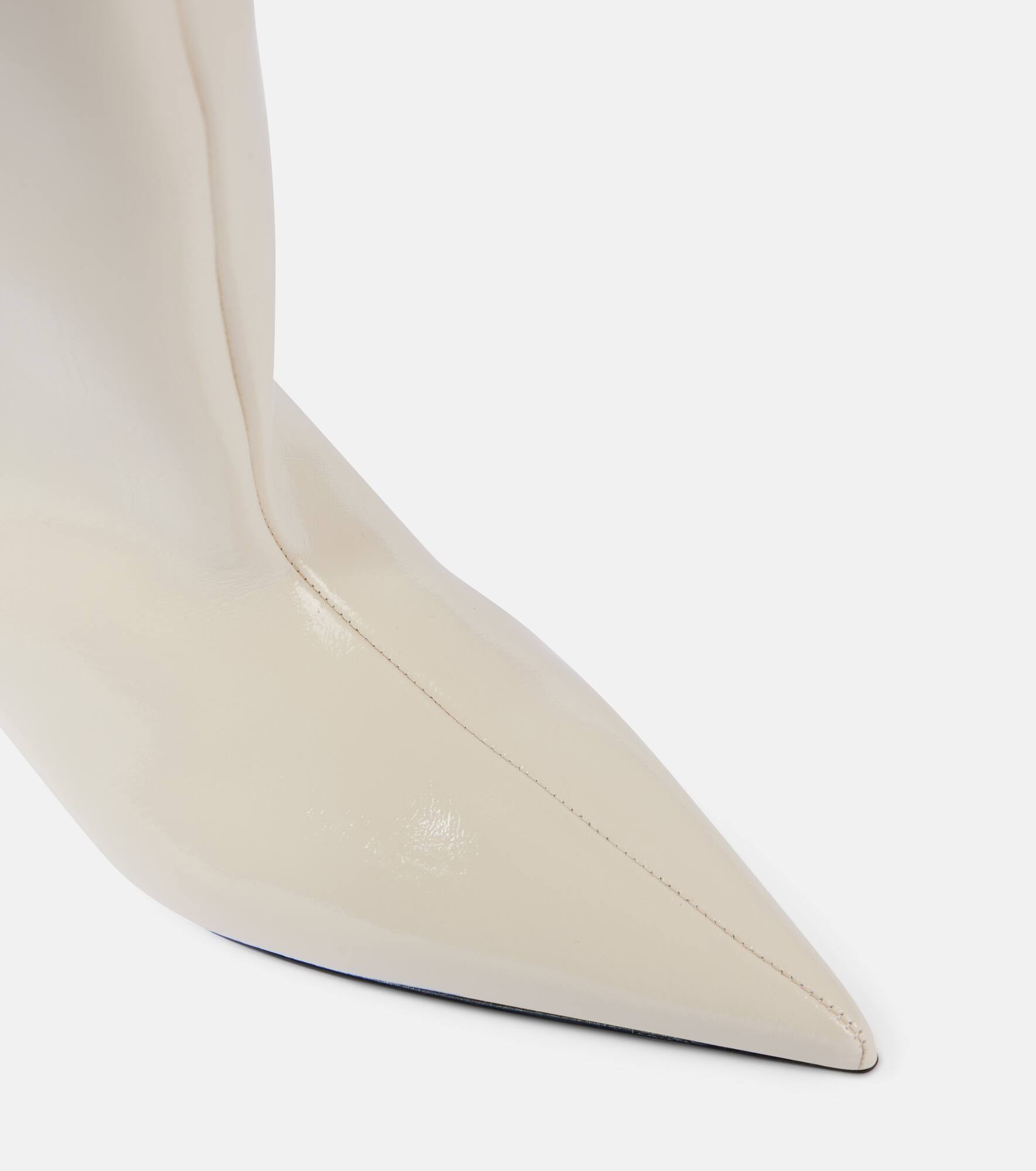 Patent leather knee-high boots - 5