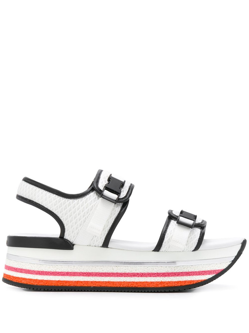 H222 platform mesh sandals 1