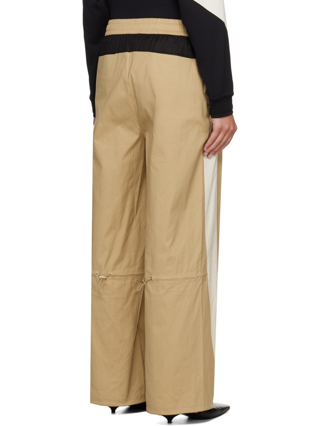 Tan Blocked Lounge Pants - 3