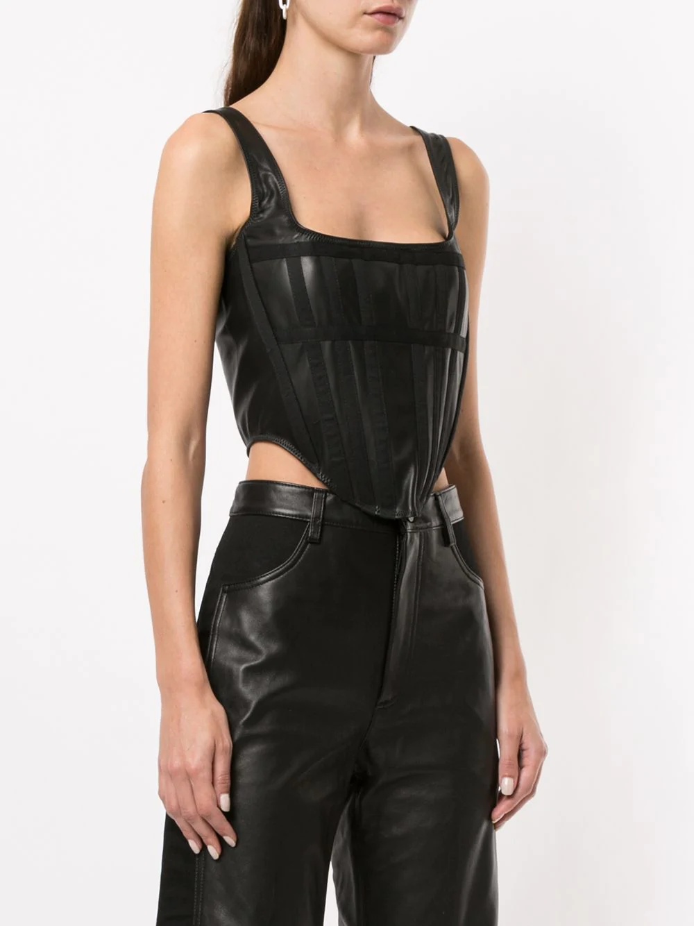 cropped panelled corset - 3