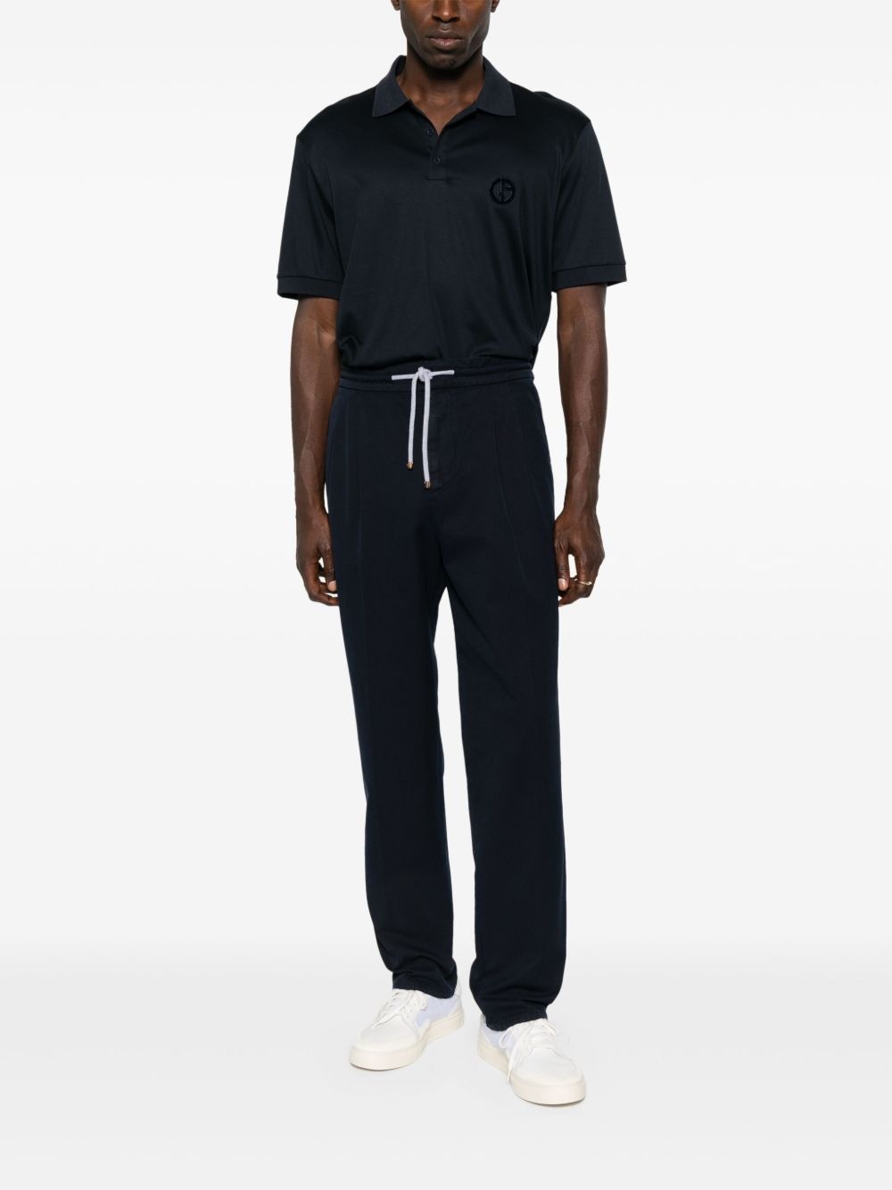 logo-embossed polo shirt - 2