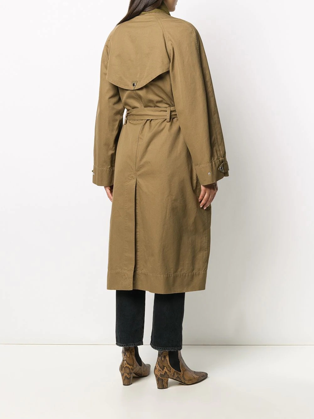 belted trench coat - 4