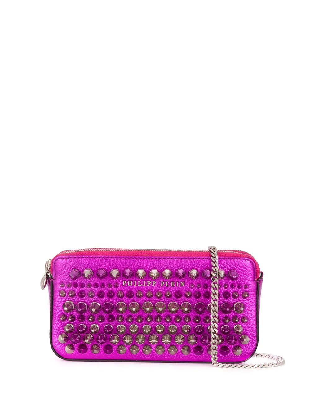 stud-embellished shoulder bag - 1