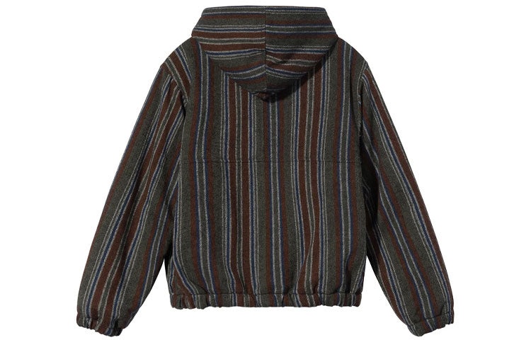 Stussy Wool Stripe Work Jacket 'Brown' 1156061 - 2