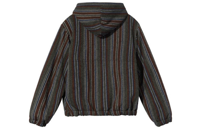 Stüssy Stussy Wool Stripe Work Jacket 'Brown' 1156061 outlook