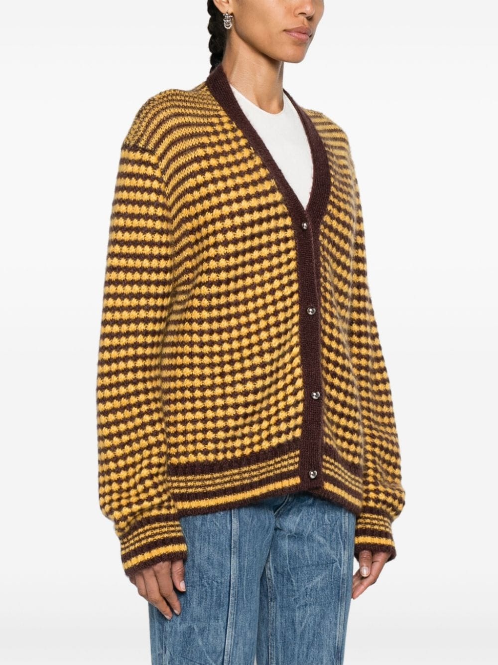 Unity brushed striped cardigan - 3