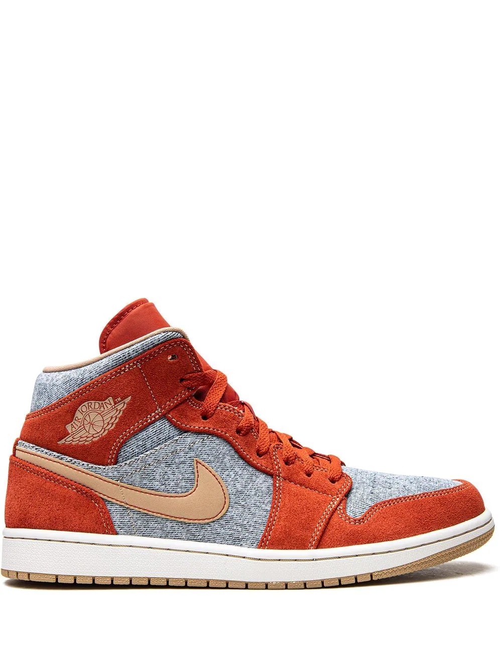 Air Jordan 1 Mid SE "Denim Red Suede" sneakers - 1