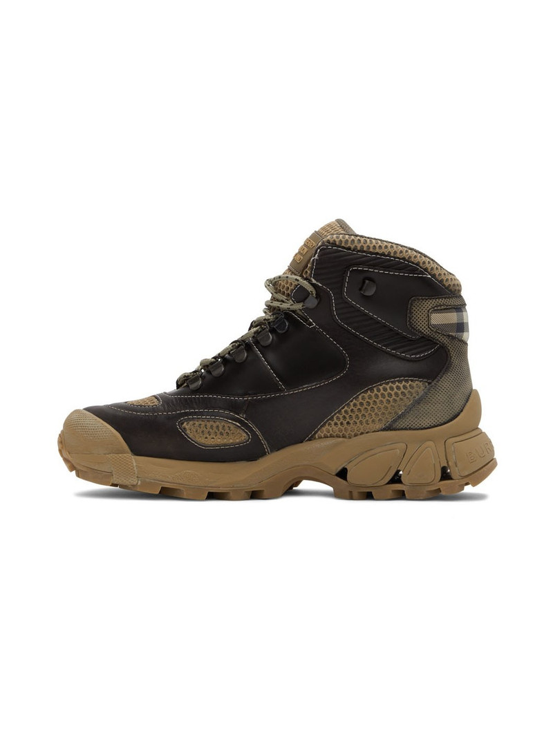 Burberry Tor leather-panelled boots outlook