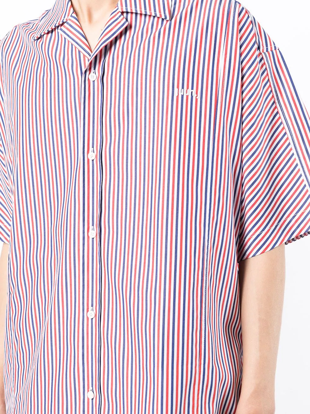 striped short-sleeve shirt - 5