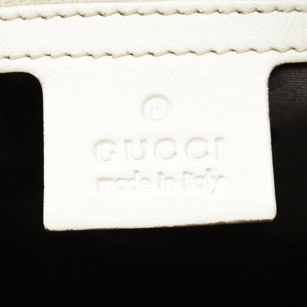 GUCCI Guccissima GG Twins Hand Bag Leather White - 16