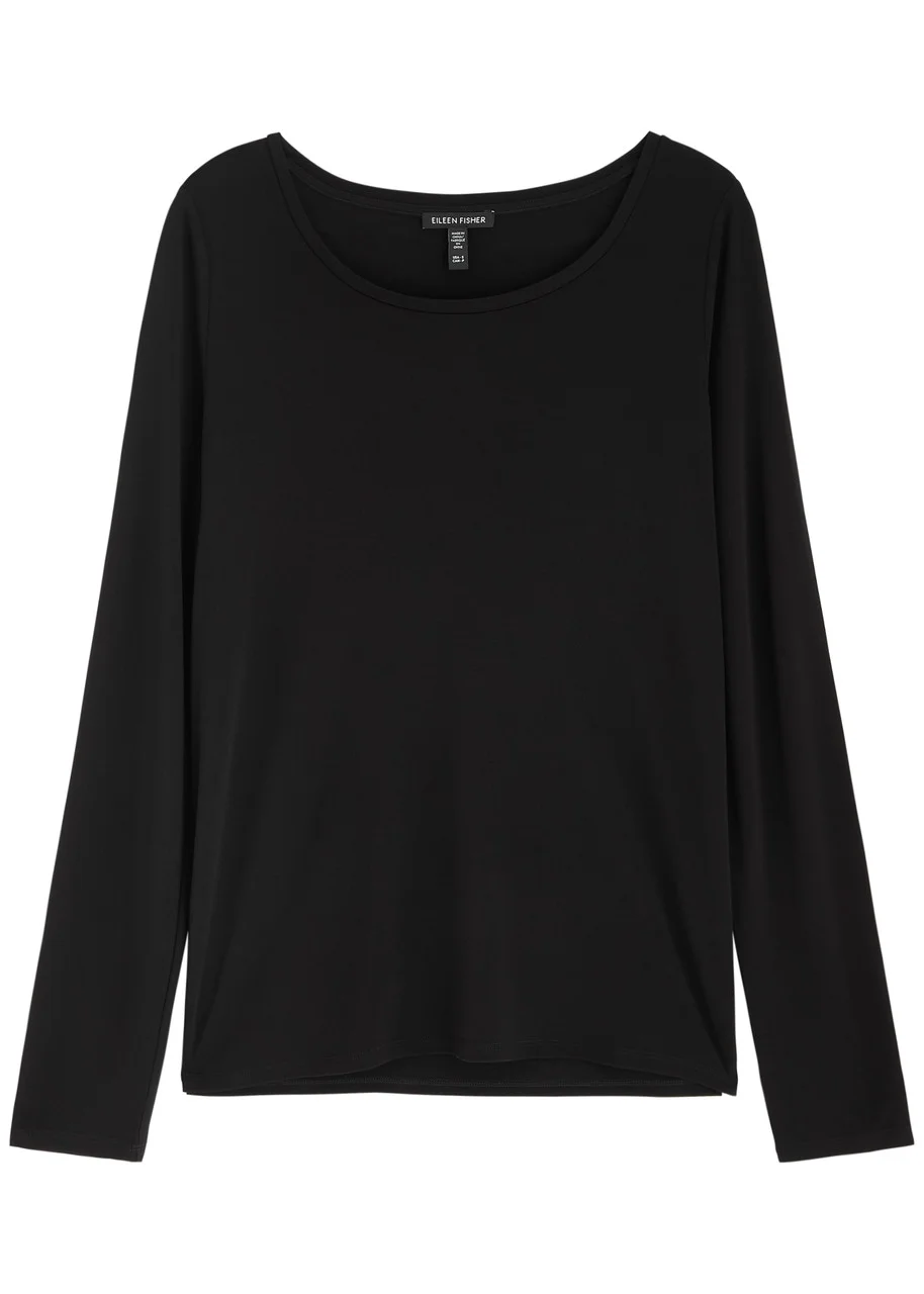 Eileen Fisher Silk-jersey top - 1