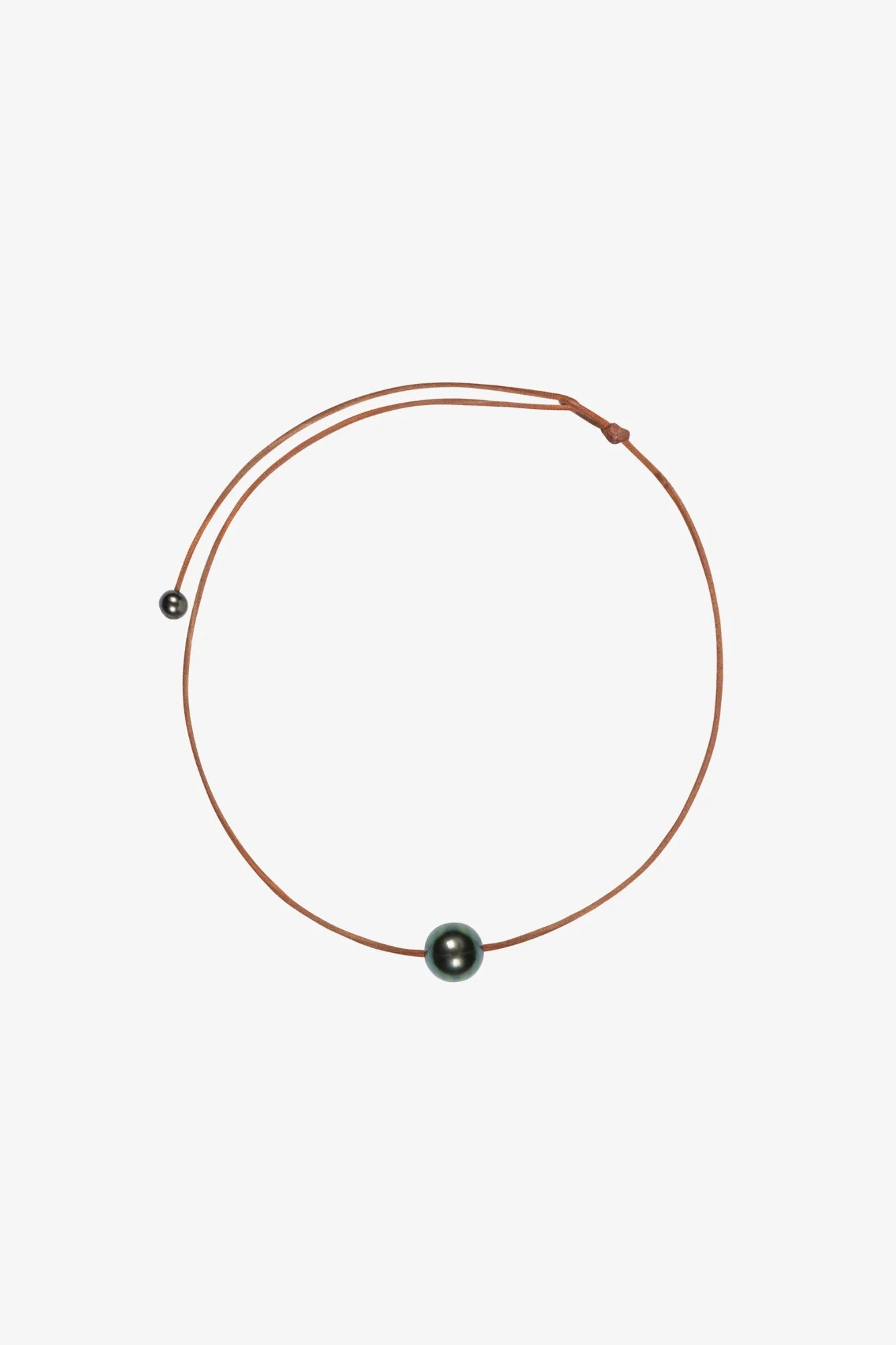 BLACK SIGNATURE PEARL CHOKER NECKLACE - 1