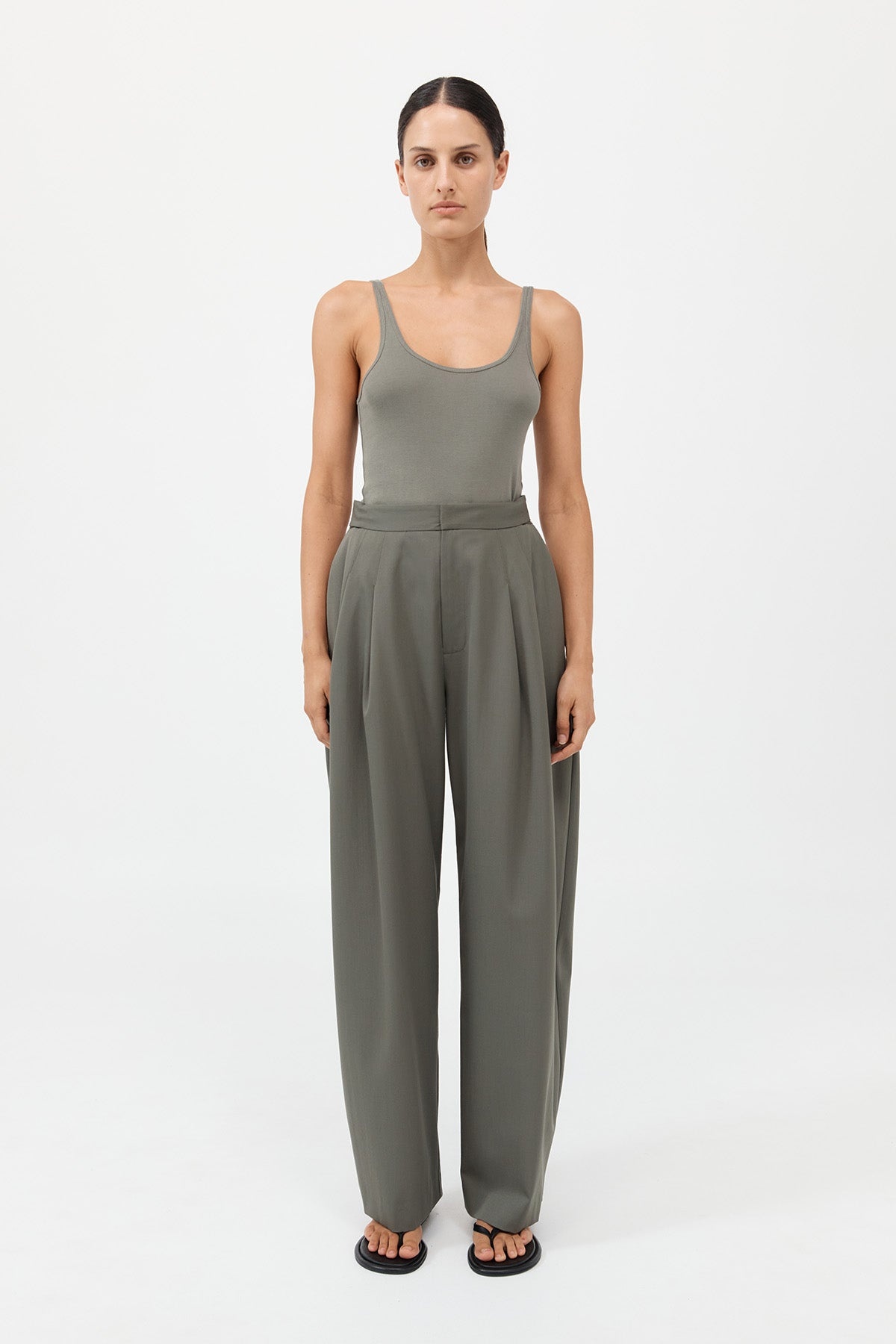 Adjustable Pants - Smokey Olive - 3