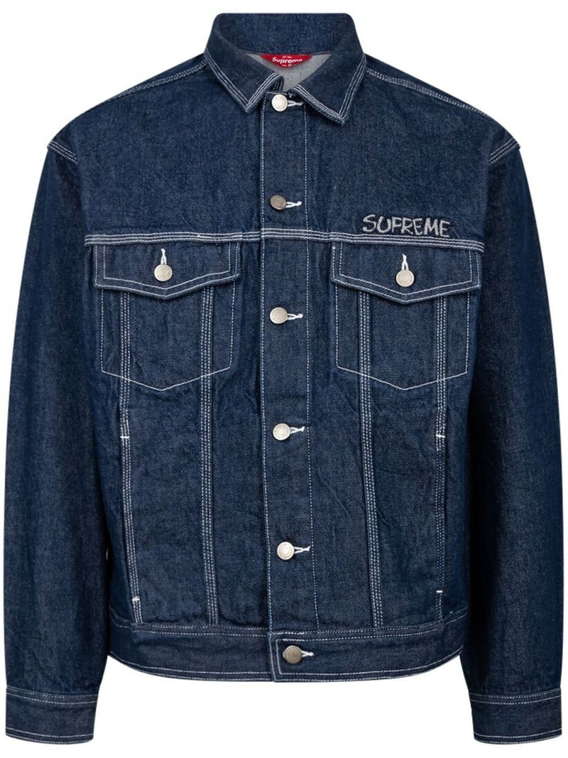 x Smurfs denim trucker jacket 1