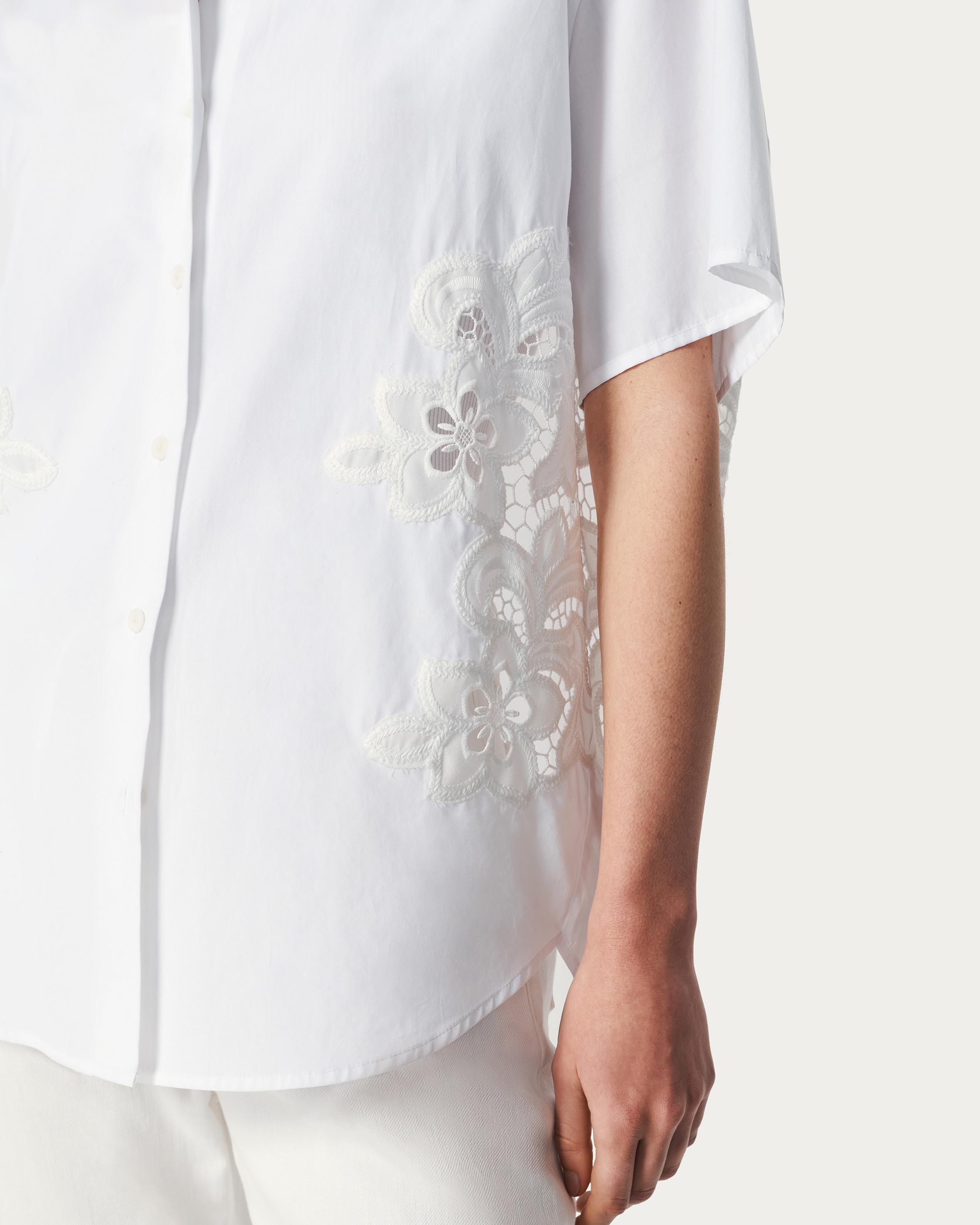Amy Lace Poplin Shirt - 4