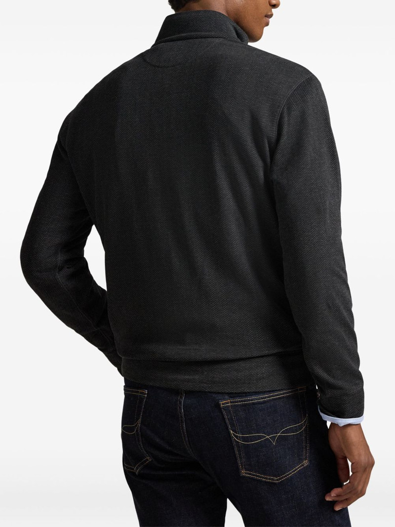 herringbone half-zip sweatshirt 4
