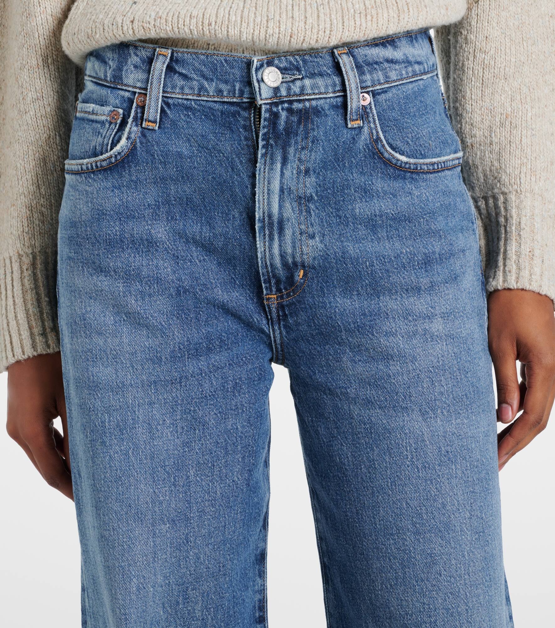 Harper mid-rise wide-leg jeans - 4