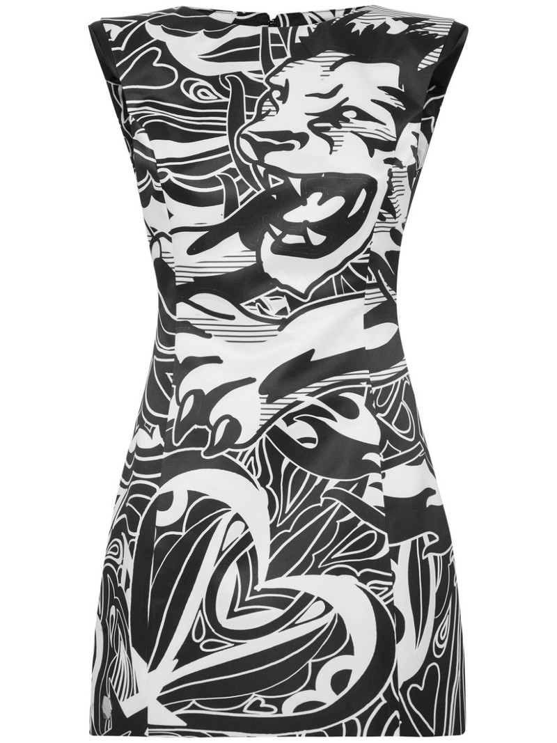 Duchesse cap-sleeve minidress 1
