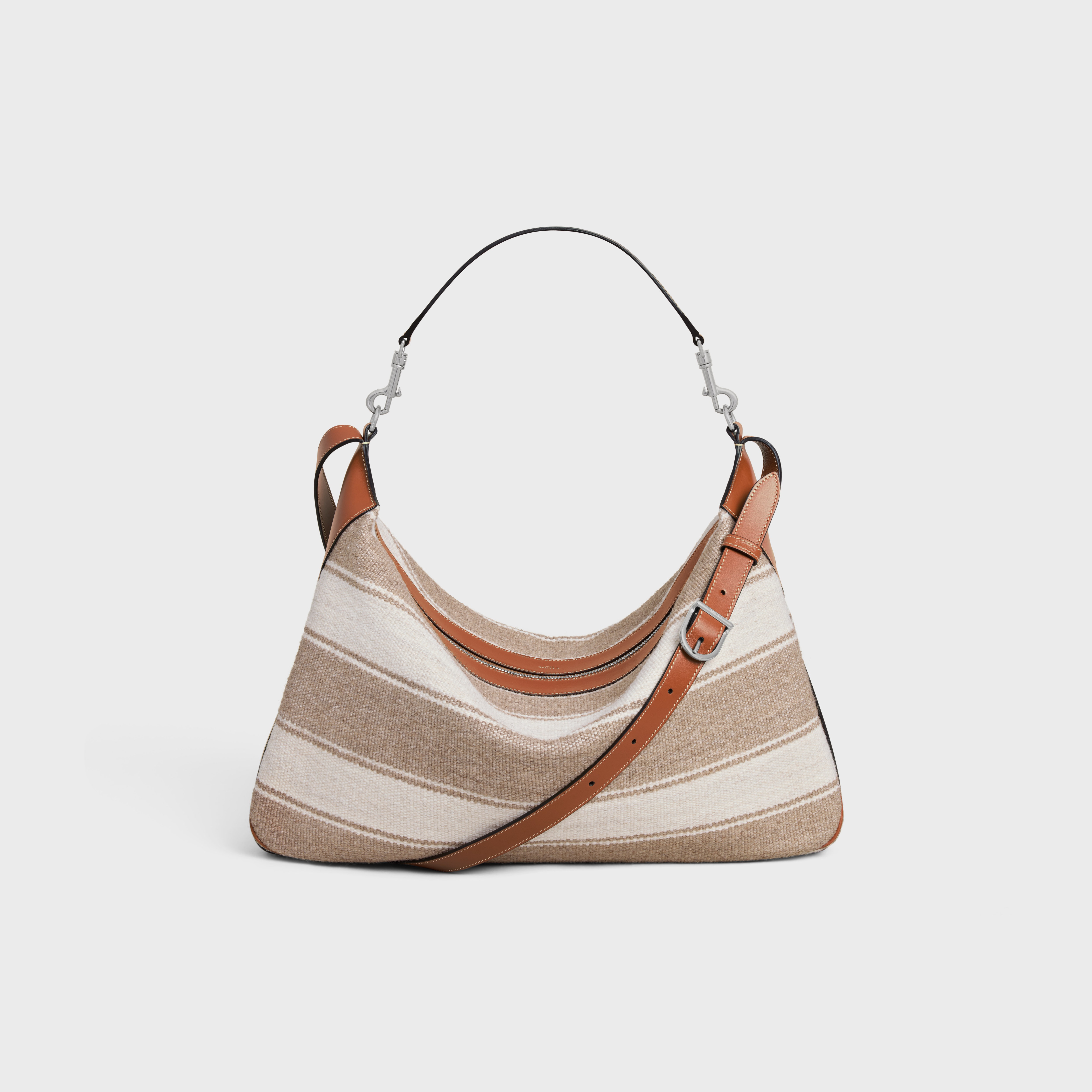 Large Strap Romy in Textile with celine jacquard and calfskin - 3