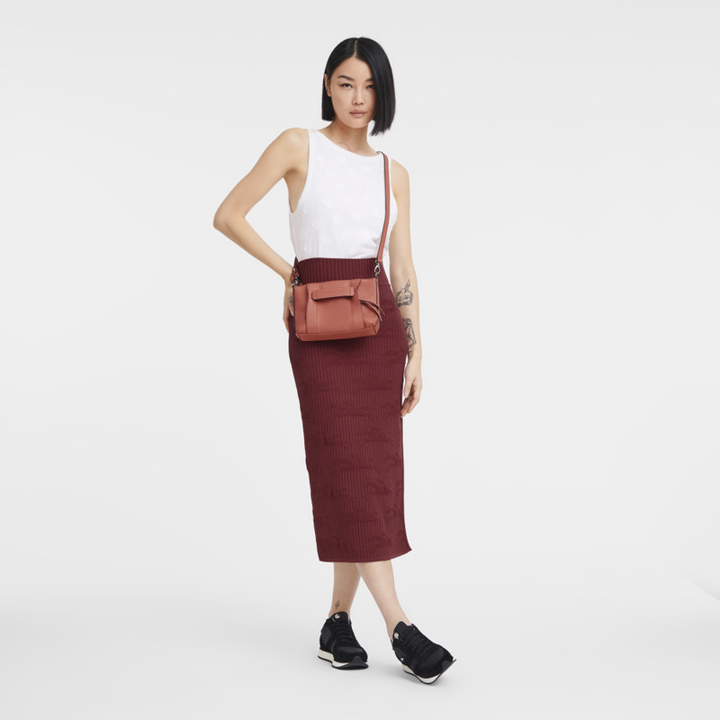 Longchamp Longchamp 3D S Crossbody bag Sienna - Leather outlook