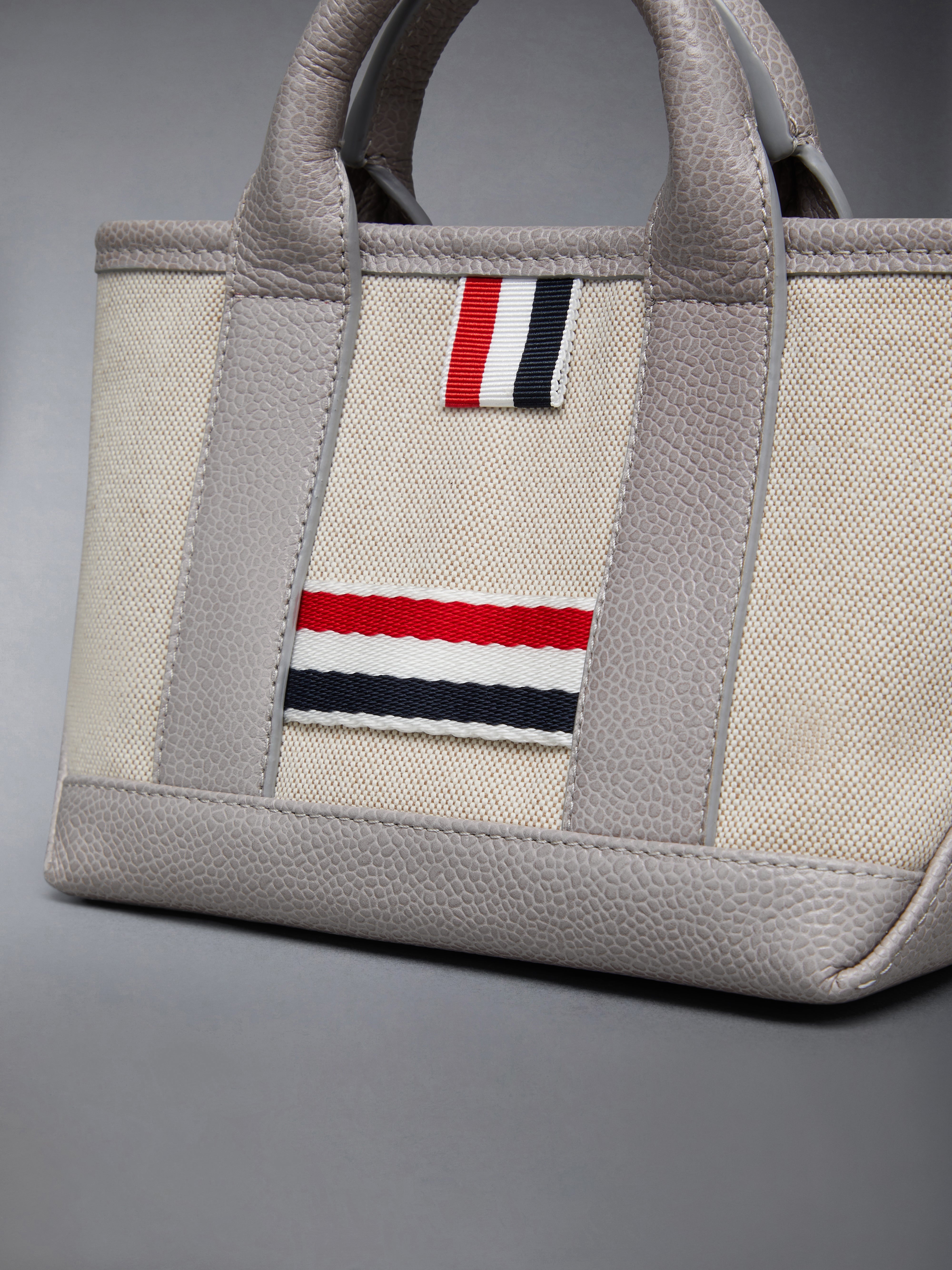 SALT AND PEPPER COTTON CANVAS MICRO TOOL TOTE - 6