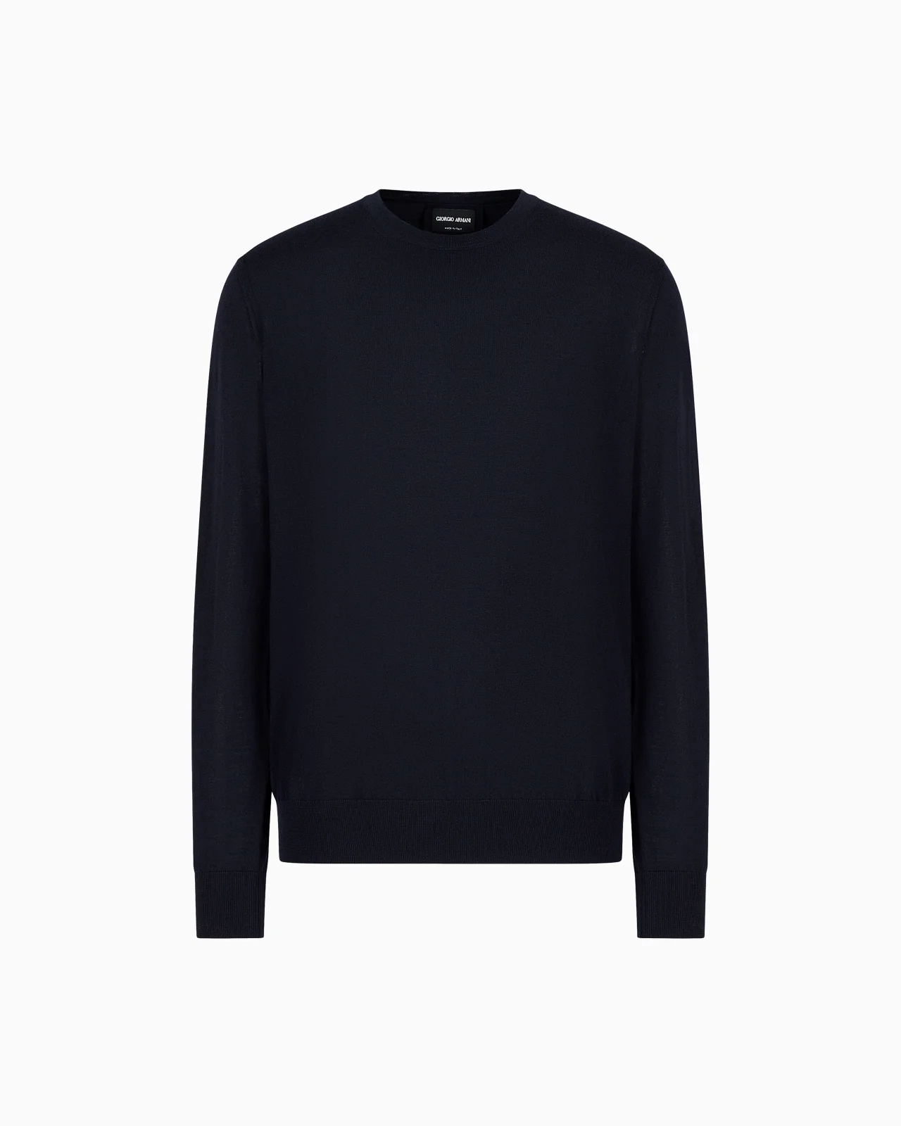 Virgin-wool, crew-neck jumper - 1