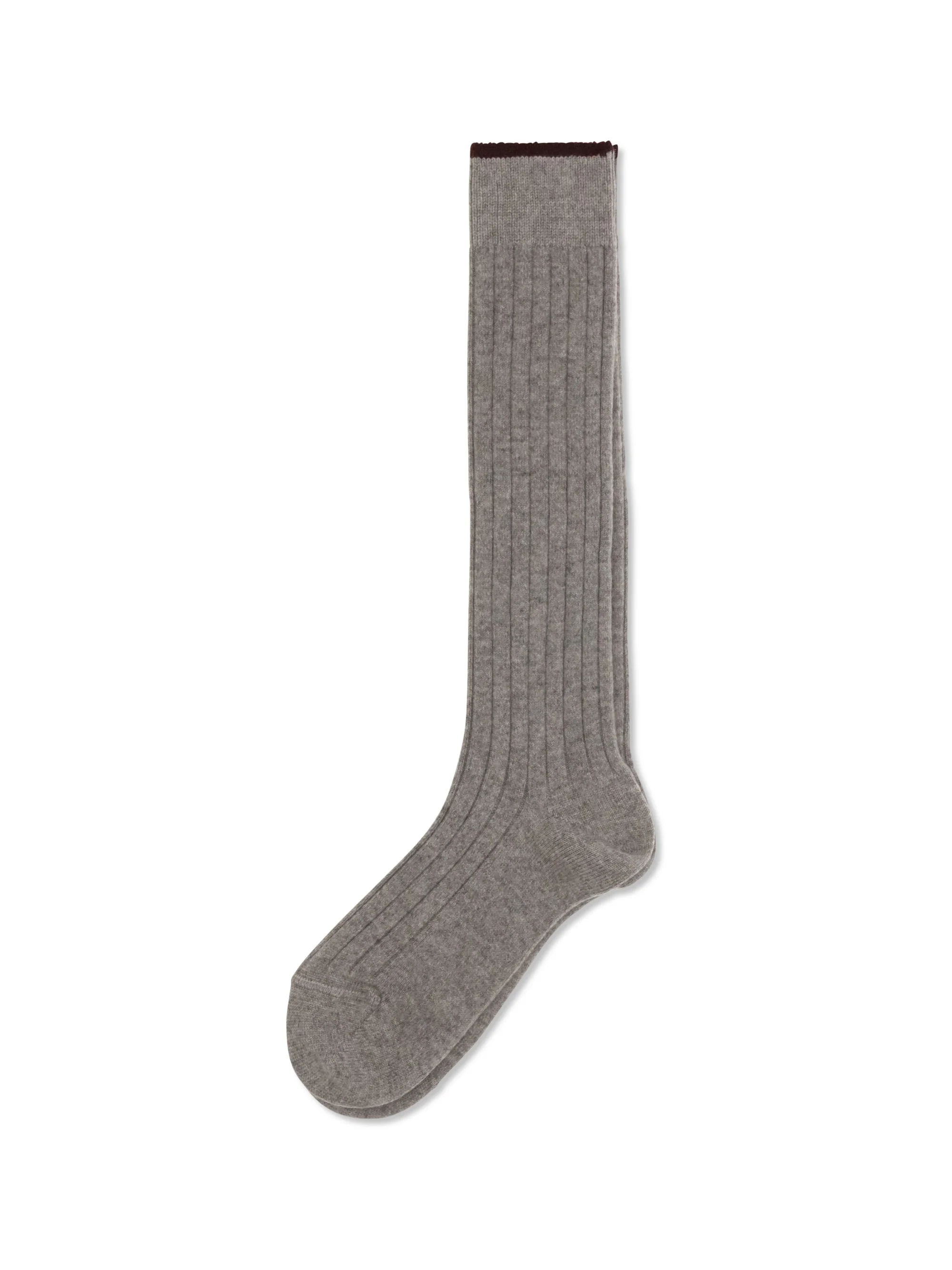 Brunello Cucinelli Men Ribbed Cashmere Socks - 1