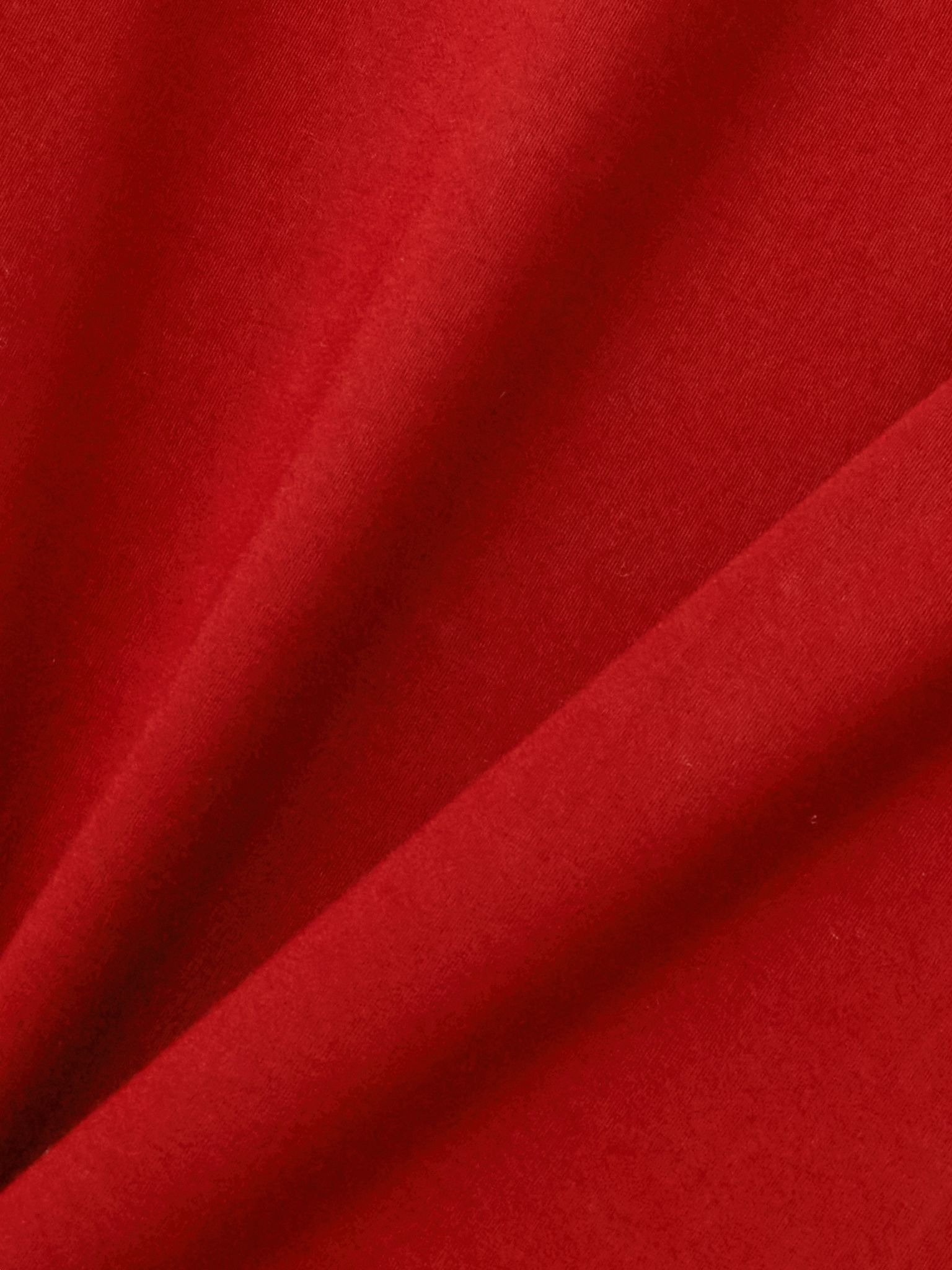 Appliquéd stretch-cotton jersey blouse Red - 4