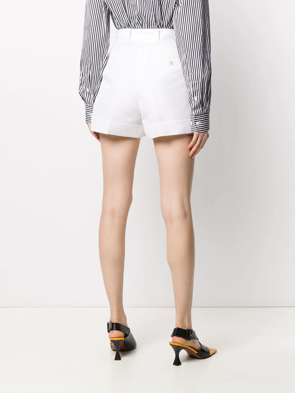 high-waisted tailored shorts  - 4