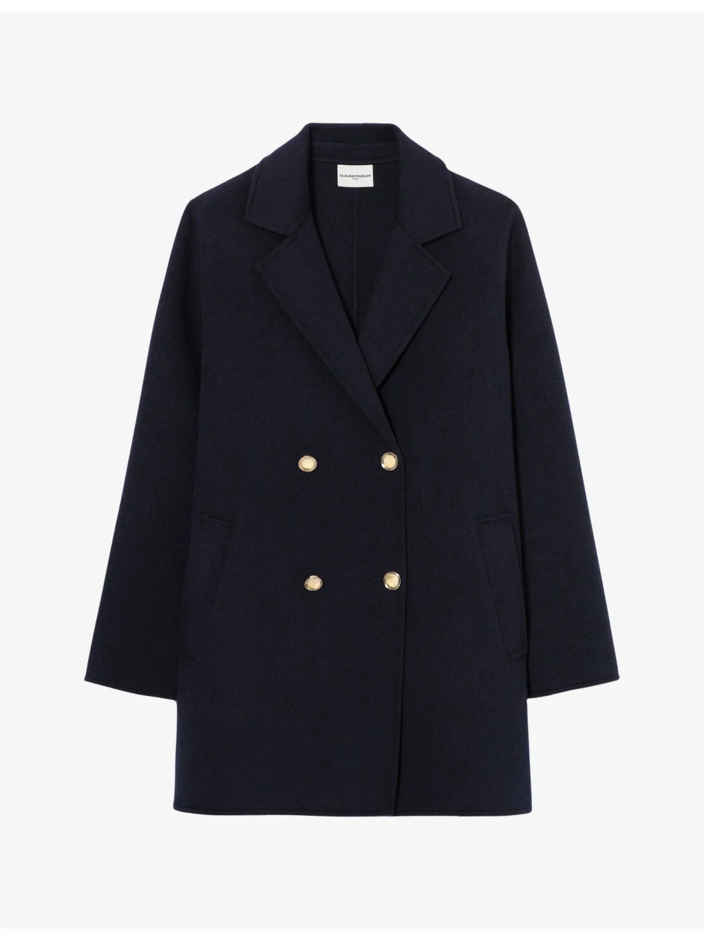 Tailored Lapel-Collar Wool Coat - 1